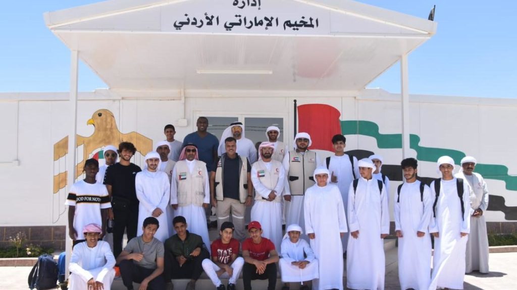 Young Emirati volunteers are spending part of their summer in Jordan to help teach jiu-jitsu to refugees.